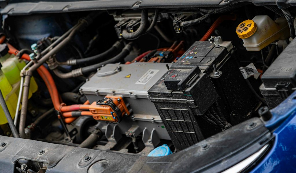Battery pack inside an electric vehicle